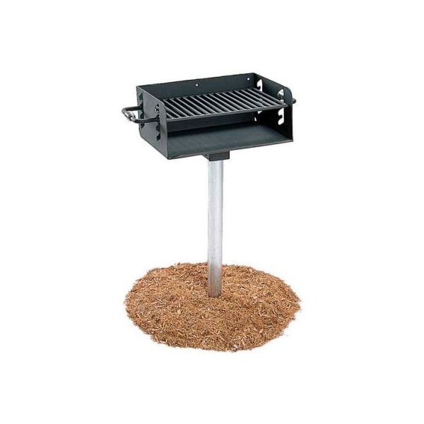 Ultra Play Systems ADA Rotating Pedestal Outdoor Grill With 3-1/2" Dia. Post(300 Sq. In. Cooking Surface) 630H-3 - main